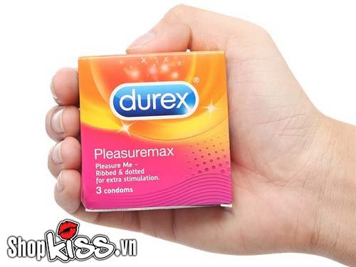 Bao cao su gân gai Durex Pleasuremax chính hãng