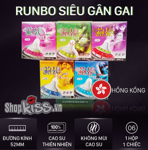 Bao cao su siêu gai RunBo