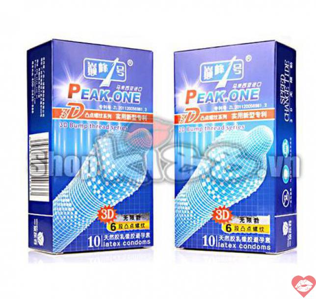 Bao cao su mỏng siêu gai 3D PEAK – ONE