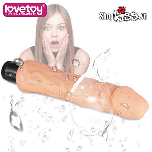 Dương vật giả Real Feel có rung mềm mịn gân nổi như thật