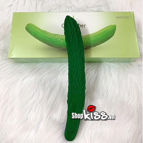 Dương vật giả dưa leo có rung Cucuber Wistone