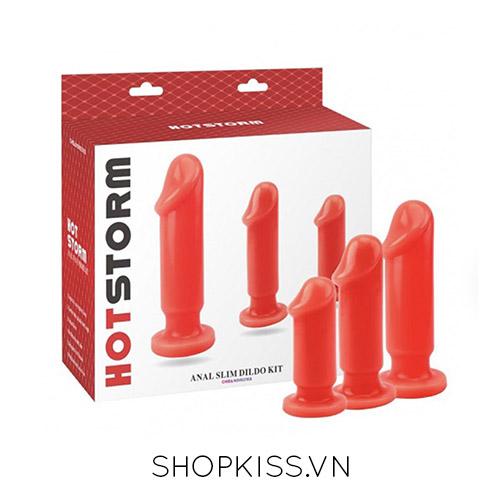 Bộ 3 dương vật silicon mini cho cửa hậu Hot Storm