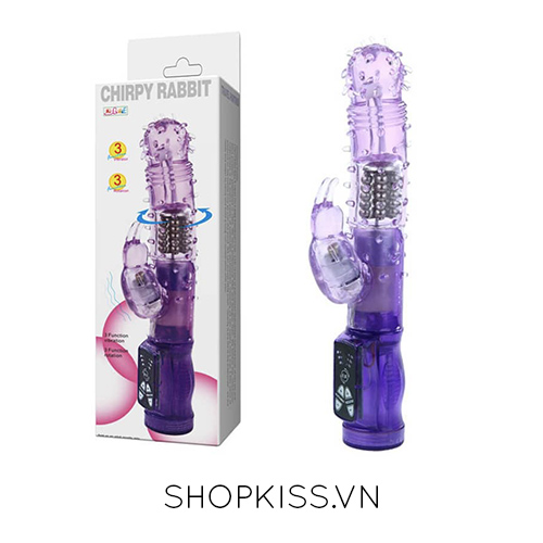 Dương vật giả gai rung ngoáy Chirpy Rabbit Baile
