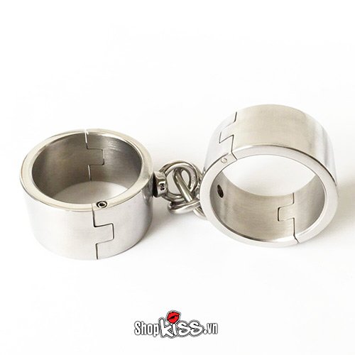 Còng chân kim loại bạo dâm BDSM làm bằng thép không gỉ
