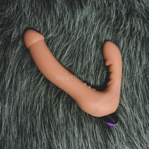 Dương vật 2 đầu siêu mềm mịn LoveToy có rung điều khiển xa