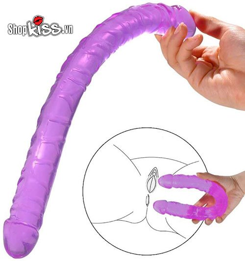 Dương vật silicon 2 đầu mềm và dài siêu kích thích