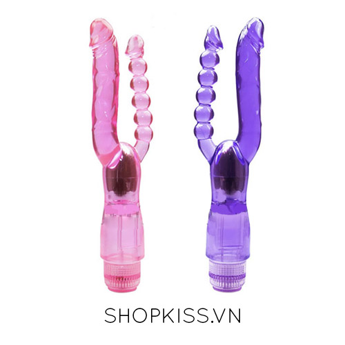 Dương vật rung 2 nhánh Double Pleasure