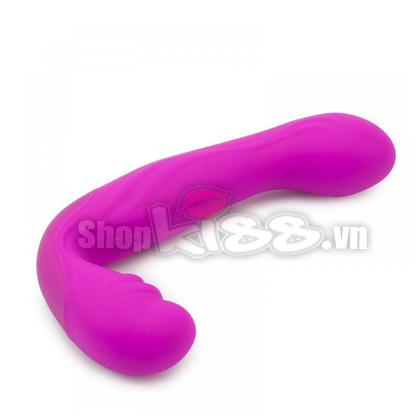 Dương vật giả silicon hai đầu 30 kiểu rung Prettylove Angelo