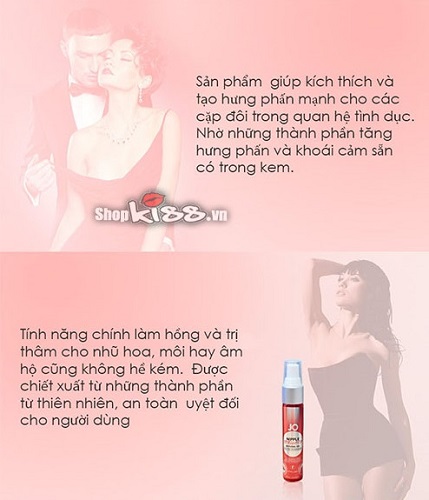 Kem kích thích và làm hồng nhũ hoa hiệu quả Jo Nipple