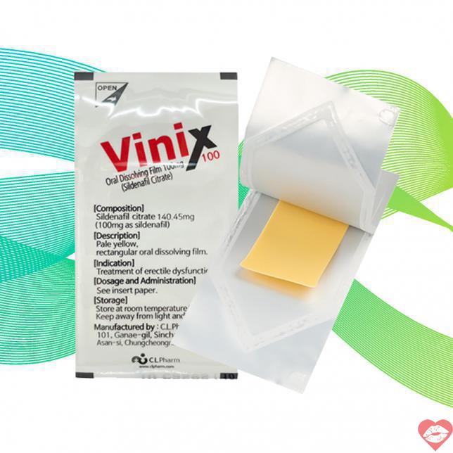 Tem ngậm Vinix 100mg tăng cường sinh lý của Hàn Quốc kéo dài thời gian