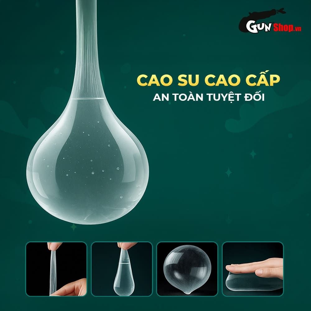 Bao cao su OLO Rồng xanh  - Gai chùm đầu - Hộp 1 cái + 1 bi silicon