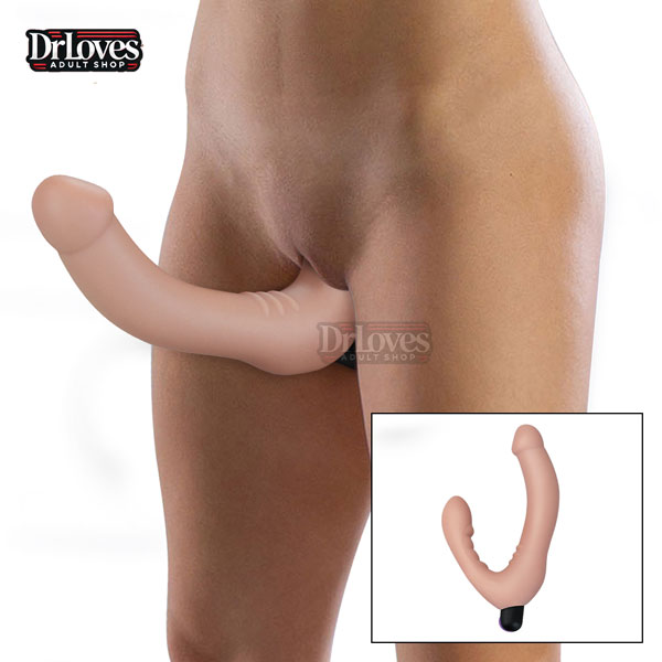 Dương Vật Giả 2 Đầu Lovetoy Ljoy Strapless Rung ĐKTX