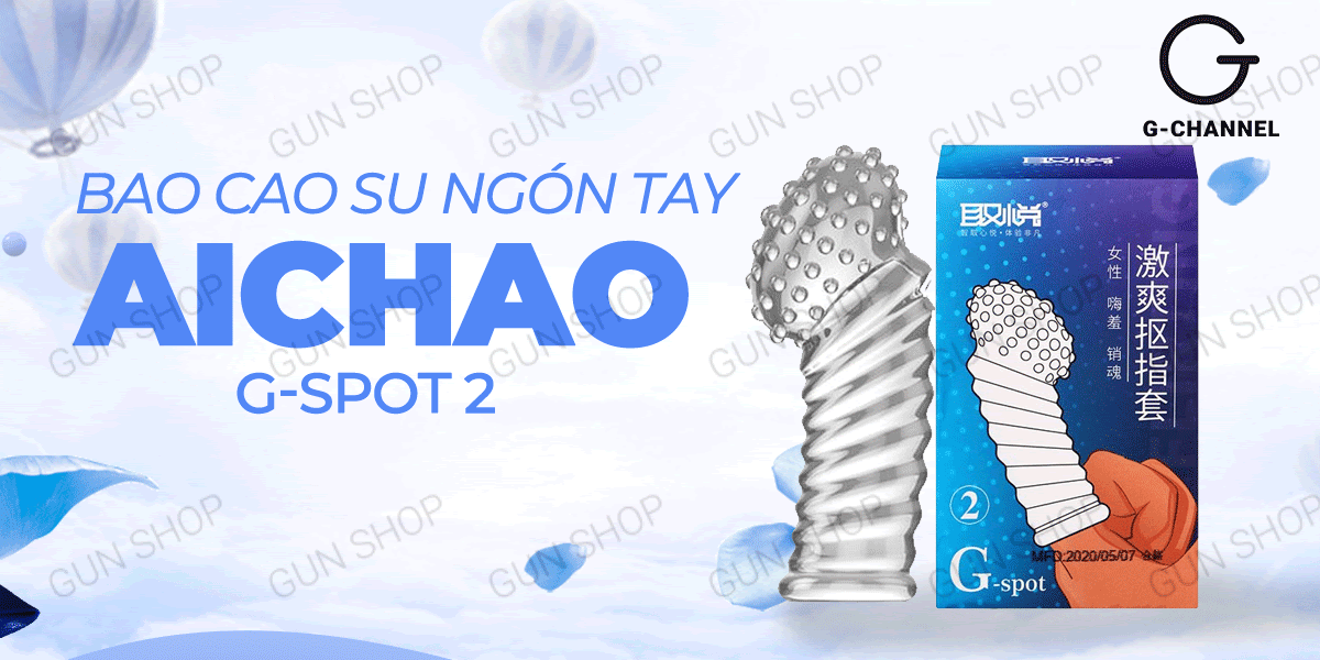  Review Bao cao su ngón tay dài Aichao G-spot 2 - Gai nổi lớn - Hộp 1 cái giá sỉ