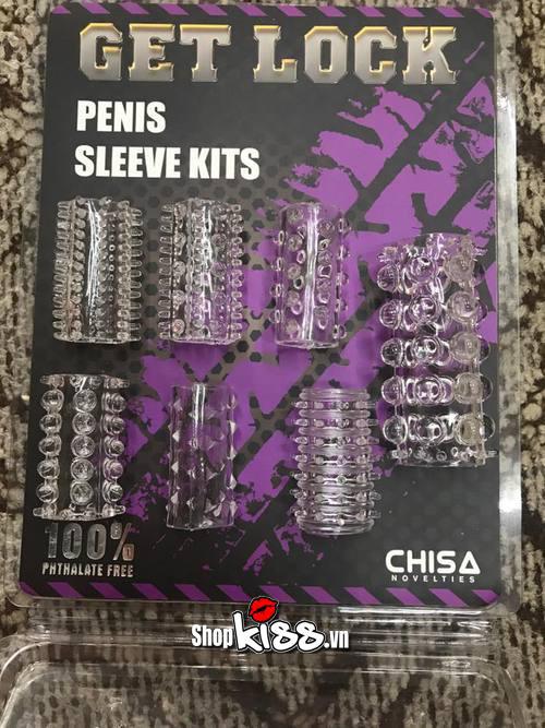  Bán Bộ đôn 7 khúc giữa silicon trong suốt Chisa – Penis Sleeve Kits loại tốt giá tốt