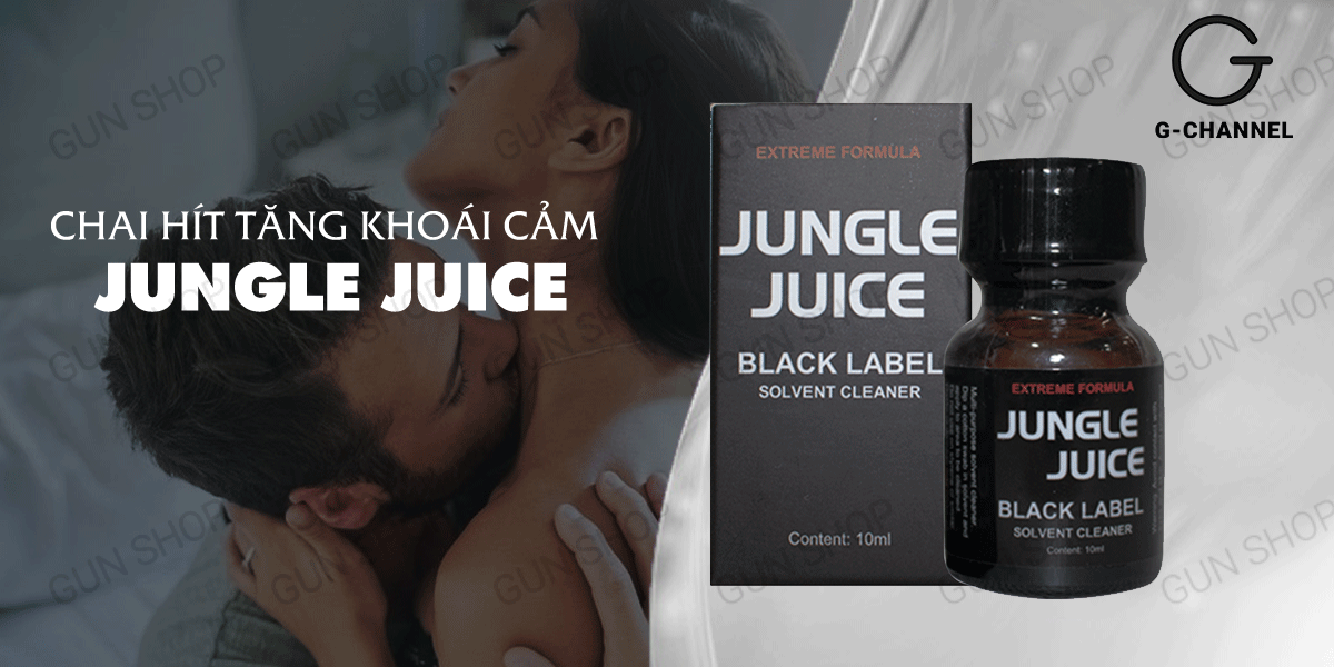  Kho sỉ Chai hít tăng khoái cảm Popper Jungle Juice Black Label - Chai 10ml cao cấp