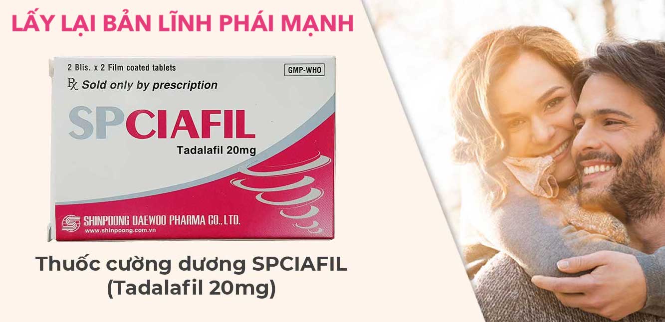  Đánh giá Thuốc Spciafil tadalafil 20mg trị rối loạn cương dương SP Ciafil tăng sinh lý nam giá tốt